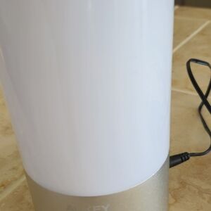 White and Silver LED Lamp